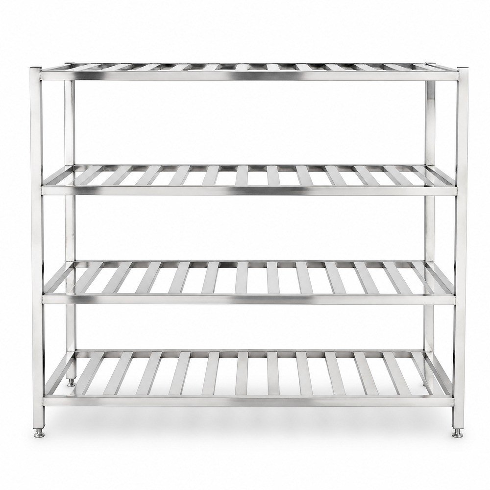 4 Tier Stainless Steel Storage Shelf — product overview