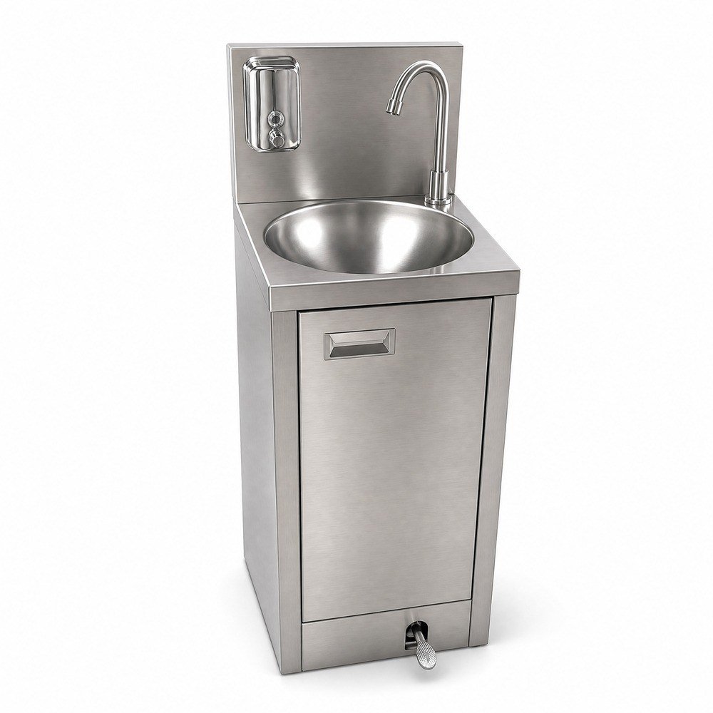 Commercial Hand Wash Sink with Foot Pedal — product overview