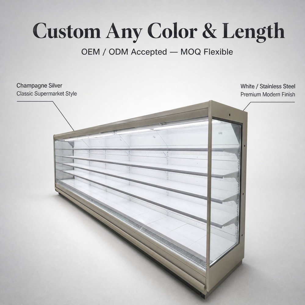 Open Multideck Display Chiller — available configurations