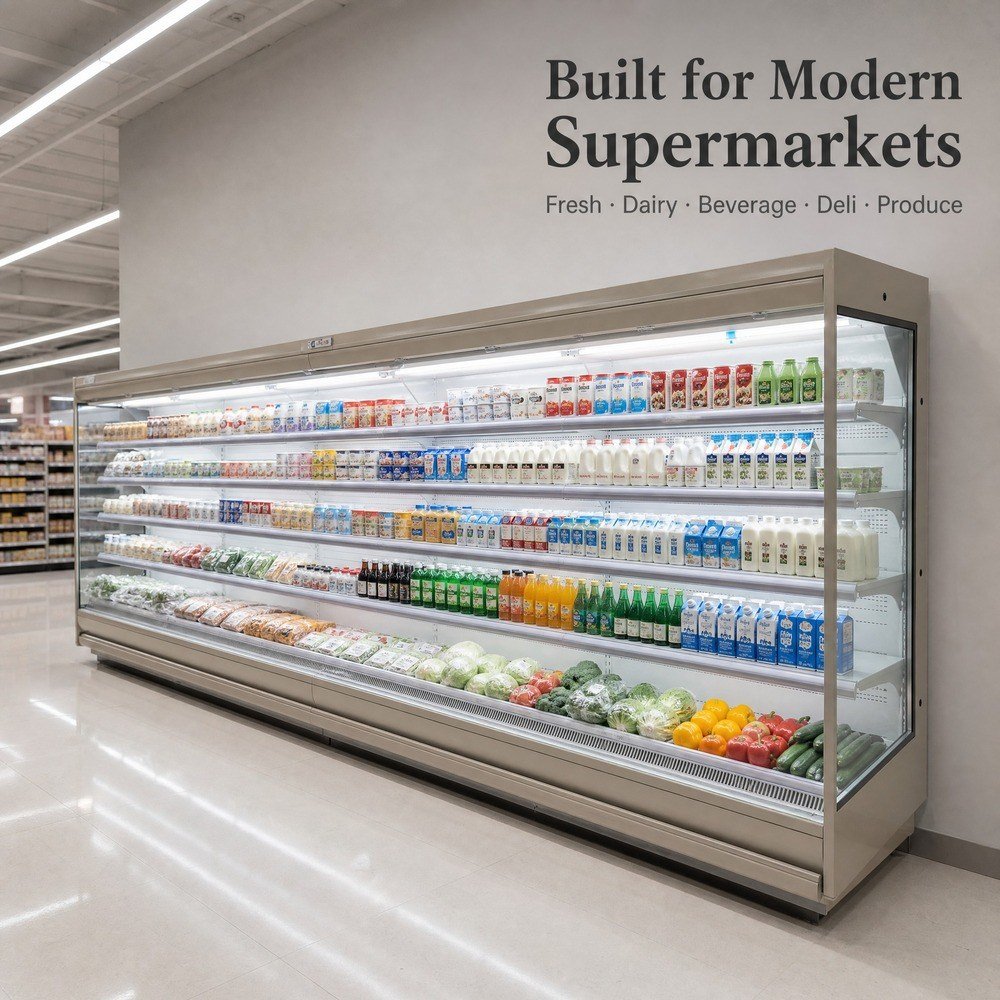 Open Multideck Display Chiller — in store