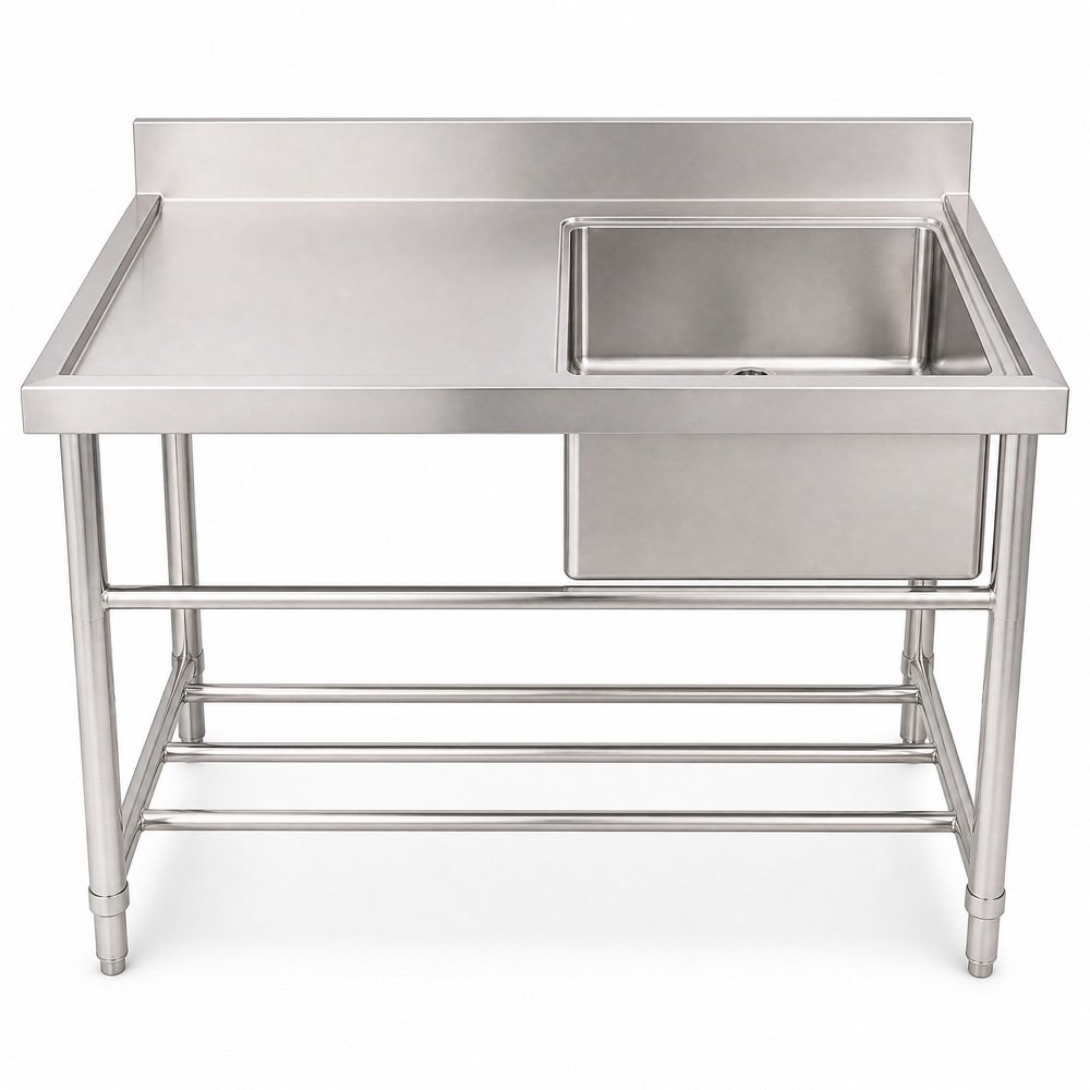 Single Bowl Sink with Left Drainboard — product overview