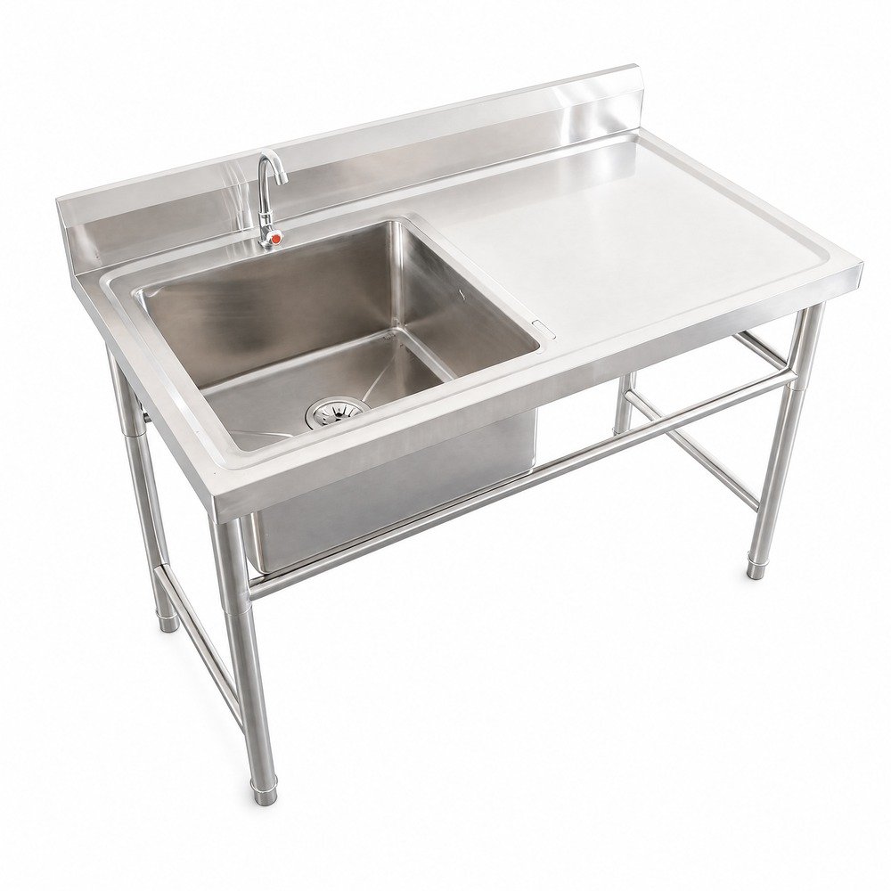 Single Bowl Sink with Right Drainboard — product overview
