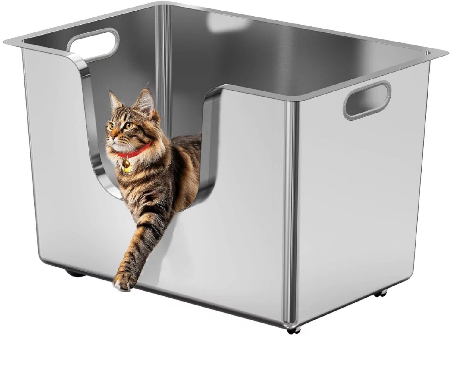 Stainless Steel Cat Litter Box — product overview