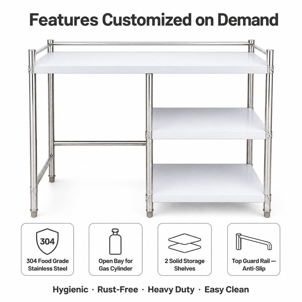 Stainless Steel Gas Cylinder Storage Rack — key features