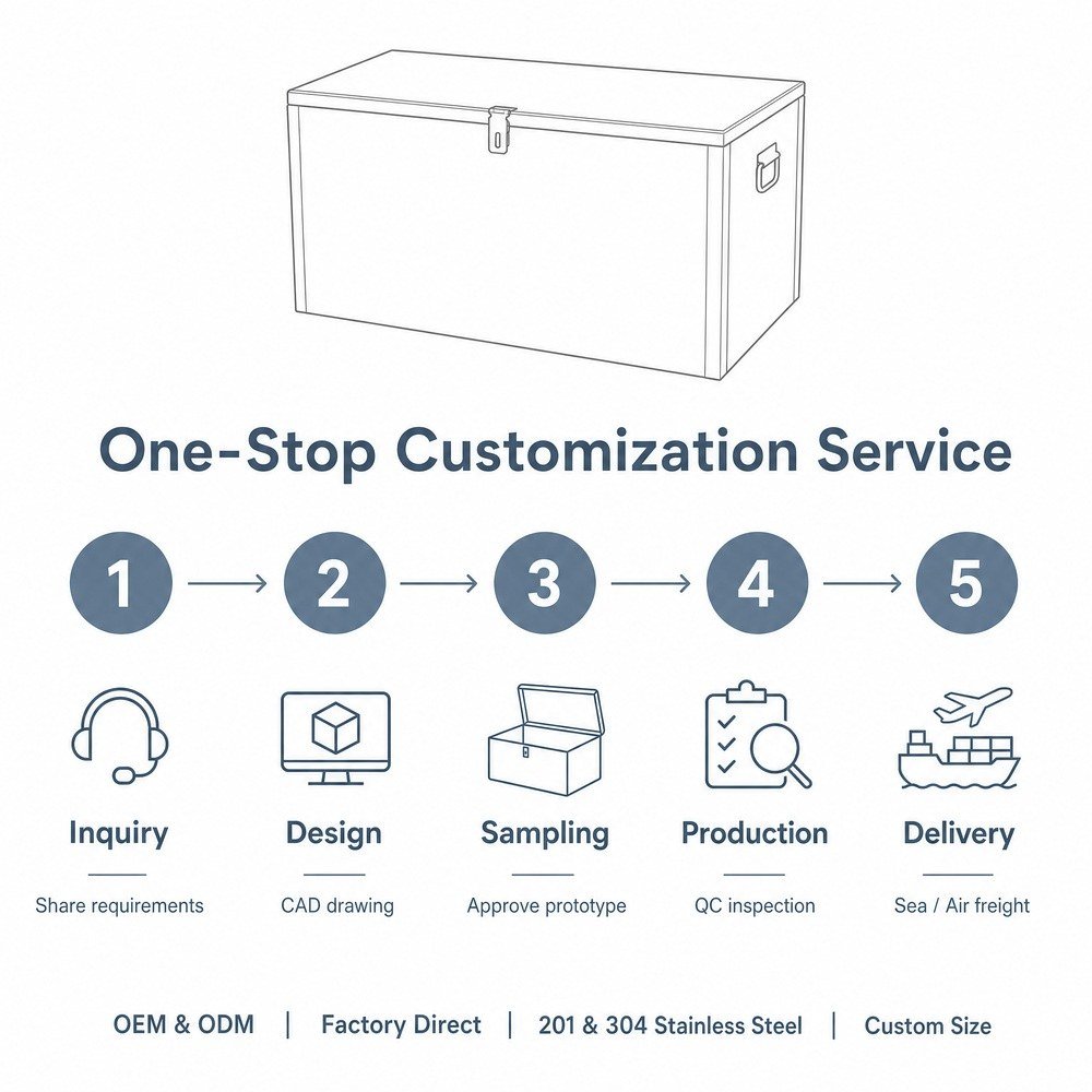 Stainless Steel Storage Box — OEM/ODM customization process