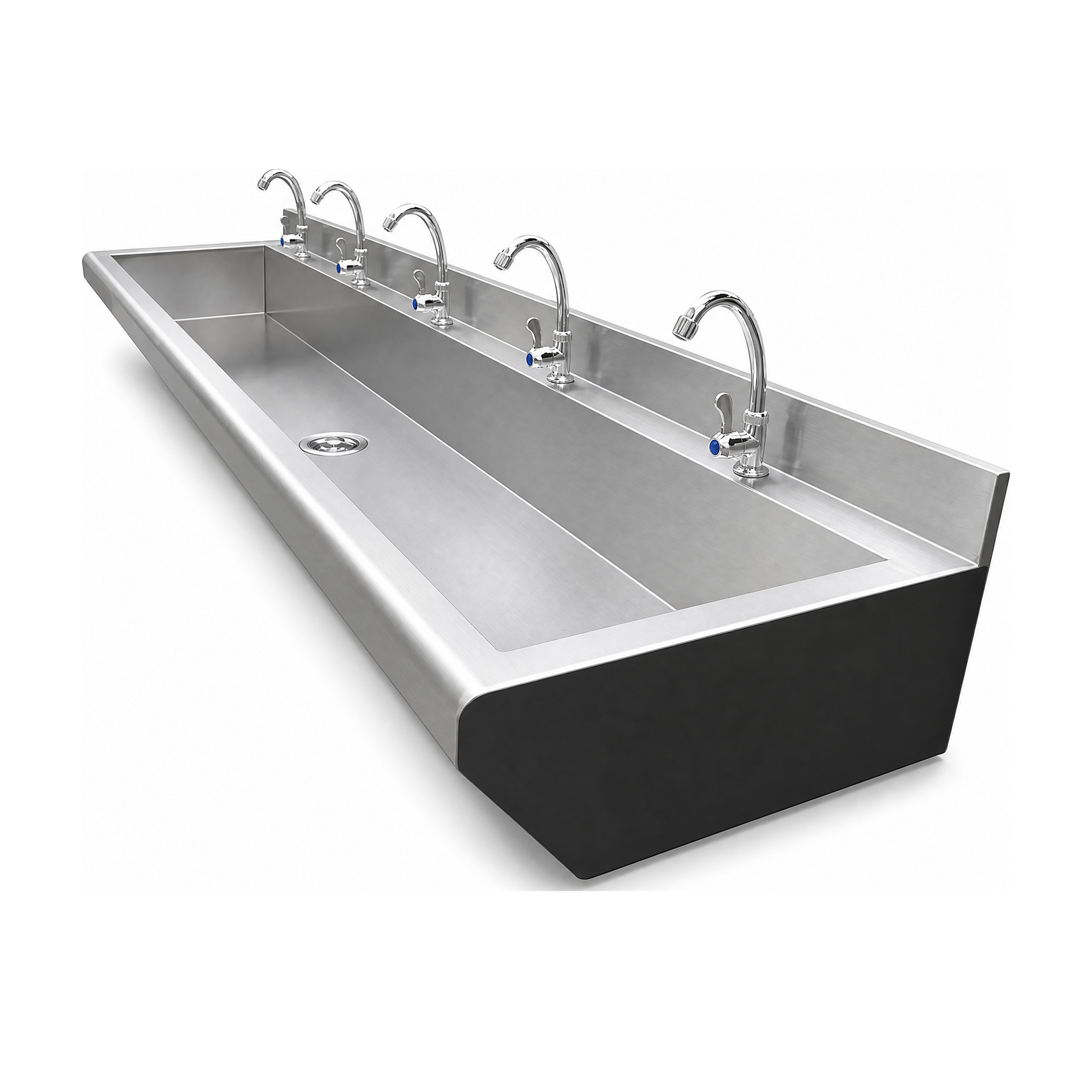 Wall-Mounted Trough Sink — key features